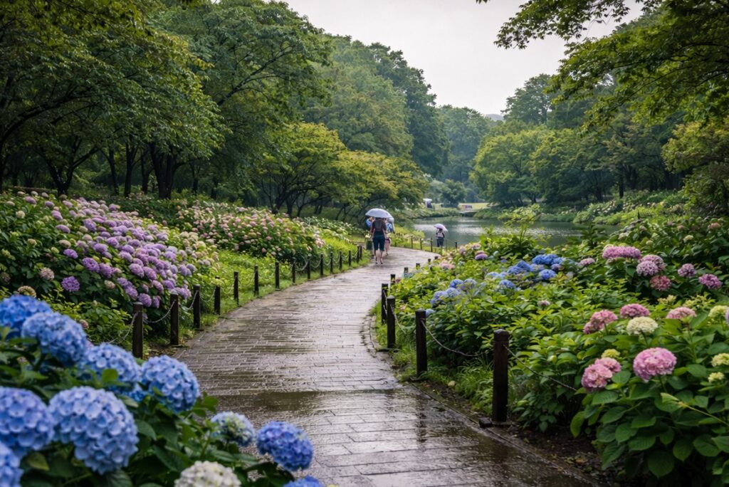 Osaka in a Different Color: Hydrangeas in Bloom