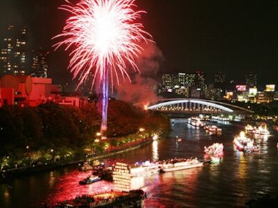 Tenjin Matsuri Fireworks