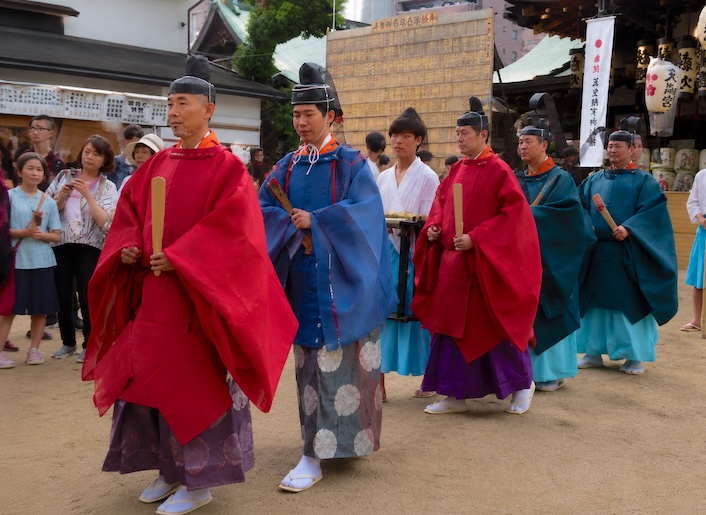 Tenjin Matsuri shrine procession