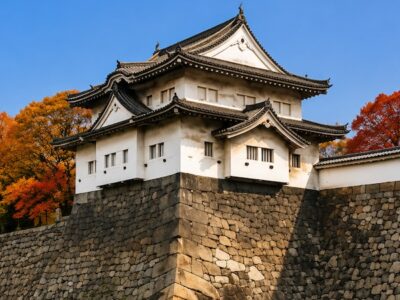 See Two Hidden Turrets at Osaka Castle