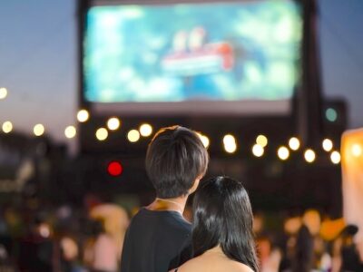 Movies Under the Stars in Umeda
