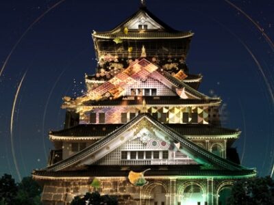 Osaka Castle Tells a Story in Light