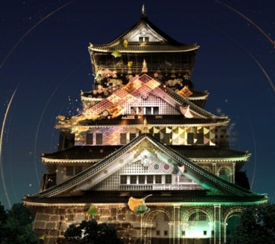 Osaka Castle Tells a Story in Light