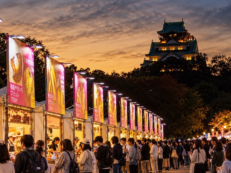 Yaki Imo Fes Castle Stalls